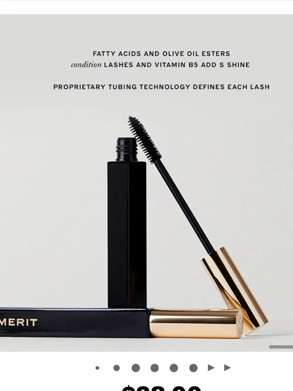 Merit clean Lash strengthening Tubing Mascara in Black